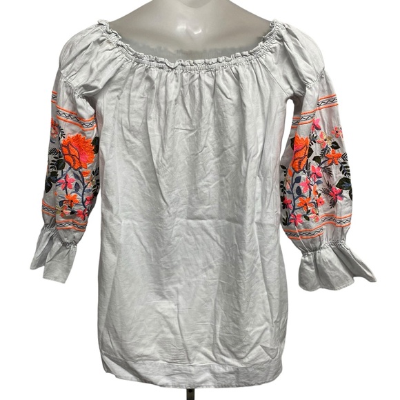 Free People embroidered tunic blouse size small NWOT - Picture 2 of 3
